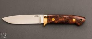    Couteau " Loveless 5'' Drop Point " par Shaun Bruwer - Bois de fer