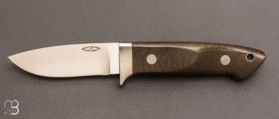  Couteau "Loveless 5'' Drop Point" par Shaun Bruwer - Micarta et N690
