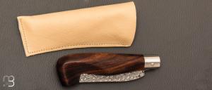   Couteau " Masunin " par Roberto Ottonello - Bois de fer et Damas