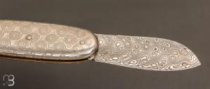  Couteau " Navette " full damas de Robert Beillonnet