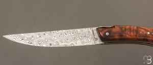   Couteau " Styl'ver " par Goyon Chazeau -  Noyer et lame damas
