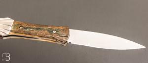   Couteau " L'Oegopsyde " fait main par Laraud Blade  - Ivoire de mammouth et 14C28