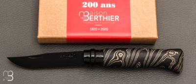      RARE - Couteau Opinel N°08 200 ans Maison Berthier lame Noire