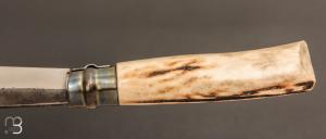  Couteau " Opinel N°09 " custom bois de cerf sambar par Laurent Gaillard