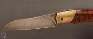    Couteau " Racer " custom par Arnaud Dallier - Gidgee et damas