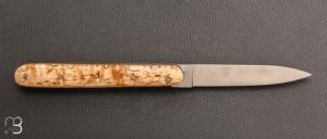   Couteau "Rouennais" de poche par Le Fidèle - Bouleau