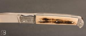  Couteau " Rumilly " custom par David Brenière - Mammouth / Damas et Elmax