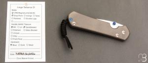   Couteau  Sebenza 31 Large Plain L31-1000 de Chris Reeve