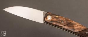  Couteau  " Slipjoint " noyer et RWL-34 de Benoît Maguin