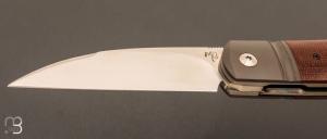  Couteau  " Swayback " custom par Maxime Belzunce - Micarta et RWL34