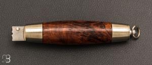Couteau Tonneau par Jean Michel REMAUD - Palissandre du Honduras