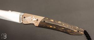    Couteau " Typhon " par Florian Keller - Fibre de carbone et lame en RWL34