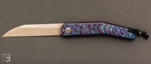  Couteau " Frame-Lock Vintage " custom de GTKnives - Thomas Gony - Moku-Ti