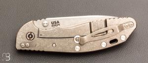   Couteau " XM-24 " par Rick Hinderer - G10 orange et lame en S35VN