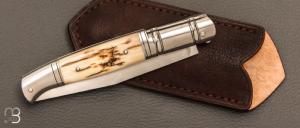  Couteau  " Yatagan " par Cyril Dagand - Ivoire de mammouth