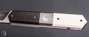   Couteau " Yin et yang " de Philippe Ricard - Damas / Carbone