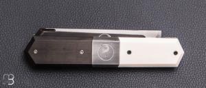   Couteau " Yin et yang " de Philippe Ricard - Damas / Carbone