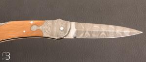  Couteau " automatique  " pliant damas par Warren OSBORNE