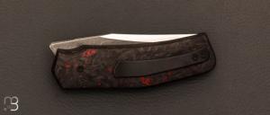  Couteau  "  Liner-lock " custom par Guy Poggetti -Fibre de carbone et elmax