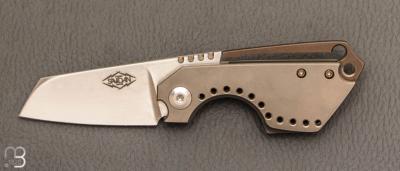 Couteau coupe-cigare  " Monster " par Thierry Savidan - Titane et RWL-34