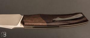   Couteau " custom " de Berthelemy Gabriel - La Forge Agab - Micarta WWII et RWL34