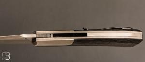 Couteau " custom " de Berthelemy Gabriel - La Forge Agab - Fibre de carbone et RWL34