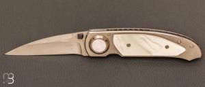 Couteau " custom " par Gaines Buddy - Nacre 