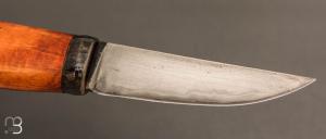    Couteau droit par Eric Plazen - Acier vieux fer C130 - Neprun