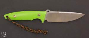 Couteau "  Fighter  " droit de Sergei Shidlovskii - G10 vert