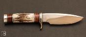 Couteau droit Randall N°25 Trapper - Bois de cerf