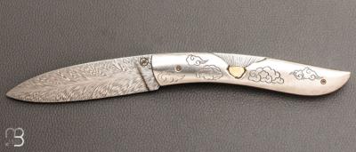    Couteau " le Névé " par Tim Bernard - Damas plume