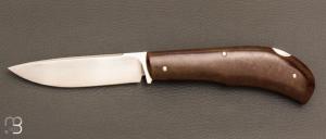 Couteau " lock back  " custom par Honor� Vilain - Rag Micarta et lame en RWL34