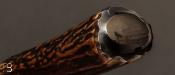   Couteau " Tsavo " fixe de Samuel Lurquin cerf sambar et lame damas