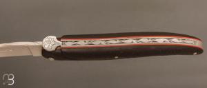   Couteau Laguiole Aubrac "Terre d'aubrac stabilisée Jonquille ”