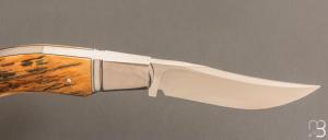   Couteau  " Lock-Back  " par Honoré Vilain - Ivoire de mammouth et RWL34