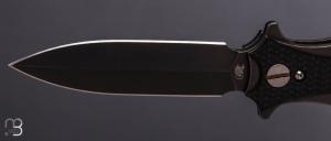   Couteau " Maximus double Edge dagger " par Rick Hinderer - G10 noir et lame en CPM 20CV