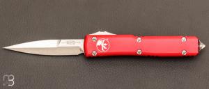  Couteau Automatique Microtech - Ultratech Bayonet Red 120-10 RD Stonewash Standard