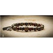 Bracelet Sonora Dragon Blood Jasper Bootleggers Laiton LSODB5