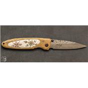 Couteau de poche Mcusta MCPV-001 "Cristal de neige" Édition limitée Platinium Label