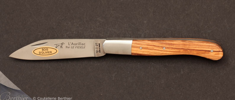 Couteau de poche Aurillac Olivier par Le Fidèle