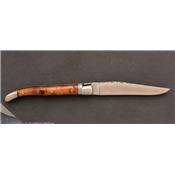 Couteau de poche Laguiole 11cm Loupe de Thuya par Le Fidèle