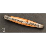 Couteau Laguiole genevrier 12 cm avec Tire-Bouchon ref 22121INGE