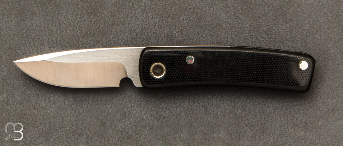 Couteaux Morris Knives Drop Point Micarta Noir