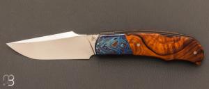  Couteau  "  New Hardy " custom par Rmi Lavialle - RWL34 et bois de fer d'Arizona