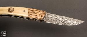   Couteau " 1515 collection Zulu " par Manu Laplace - Os et Palmier