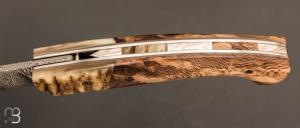  Couteau 1515 collection " Chambord " par Manu Laplace - Platane et lame damas