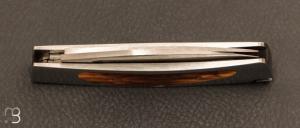  Couteau de poche 2 lames par Emile Bach van Ben - Ivoire de mammouth