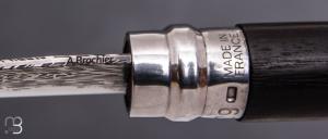  Couteau " OPI N°09 " custom par Anthony Brochier - Damas  Sandwich mosaïque et noyer