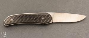 Couteau " Akma Tech n°77" linerlock par Florinox - Fibre de carbone