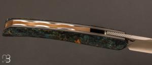 Couteau " Ardea " manguier stabilisé et RWL-34 par Olivier Lamy